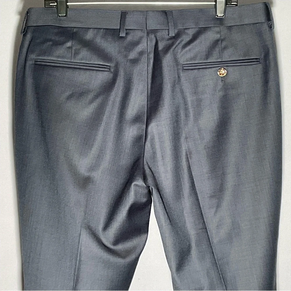 $298 J Crew Thompson Lightweight Wool Suit Pants Navy W34 L32 Tailored DressNWT
